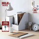 無印良品（MUJI） 聚丙烯立式文件盒 收納盒書立 NC0Q4A2S 長15×寬27.6×高31.8cm