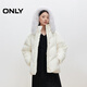 ONLY 2025冬季90白鴨絨面料珠光可拆卸毛領(lǐng)羽絨服女|125423011