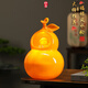 春色福村葫蘆流水噴泉循環(huán)水招財(cái)風(fēng)水輪客廳辦公室茶桌裝飾擺件喬遷開業(yè)禮 仿玉桔-福祿招財(cái)【xw25009小號(hào)】 產(chǎn)品第二張圖片為尺寸圖