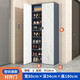 鐵豹鋼制帶鎖鞋柜家用門(mén)外門(mén)口電梯口走廊樓道過(guò)道大容量室外密碼防盜 大理石紋-80*34*180cm-密碼鎖