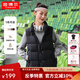 坦博爾羽絨服女輕薄羽絨馬甲時(shí)尚立領(lǐng)背心短款外套TD238006 黑色 L (170)