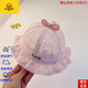 G.DUCKKIDS品牌正品新生兒帽子夏季薄款公主漁夫帽嬰兒夏季蕾絲透氣盆帽女寶 hell漁夫帽-粉色 0-8個月(38-44)可以調(diào)節(jié)有吊牌