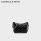 CHARLES&KEITH經(jīng)典菱格鏈條餃子包單肩斜挎包生日禮物CK2-20671706
