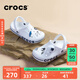 crocs卡駱馳洞洞鞋貝雅卡駱班輕便耐磨一腳蹬休閑鞋|205089 白/深藍(lán)-126 43 (270mm)