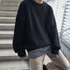 才俏毛衣男圓領(lǐng)毛衣男學(xué)生森系韓版寬松加厚秋冬季新款打底針織衫男 黑色(高質(zhì)量) M (90-105)斤