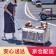 DO DO PET寵物拉桿箱包加大號兩廂可隔離寵物包貓咪外出便攜拉桿包出行貓包 米黃色-防風(fēng)拓展款【快速送達】 建議狗狗40斤內，貓咪3-6只