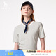 哈吉斯（HAZZYS）女裝 夏季款女士圓領(lǐng)文藝細條紋T恤衫女ASTSE0BBE68 乳白色IV L (165/88A 40）