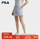 FILA 楊冪同款|斐樂(lè)官方女裝針織短褲2025夏新款時(shí)尚寬松小方格三分褲 冰心藍(lán)-LB L 170/70A/L
