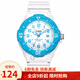 卡西歐（CASIO)手表  LRW系列女士休閑運動(dòng)學(xué)生女表 送女友禮物 藍盤(pán)白色橡膠帶LRW-200H-2B