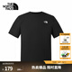 北面（The North Face）速干T恤男短袖休閑吸濕半袖透氣純色簡(jiǎn)約春夏新款 黑色 L/175