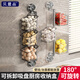貝意品吸盤(pán)廚房蔥姜蒜收納盒吸盤(pán)置物架免打孔多層生姜大蒜收納神器掛籃