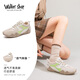 Walker Shop奧卡索休閑鞋女戶(hù)外徒步鞋德訓運動(dòng)鞋女平底阿甘鞋女V153200米色