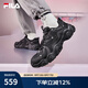 FILA 斐樂貓爪鞋4代女鞋老爹鞋情侶運(yùn)動(dòng)鞋復(fù)古時(shí)尚休閑鞋網(wǎng)面透氣 【男款】黑-BK 41