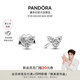 潘多拉（PANDORA）[夏之光同款]愛心三重奏耳釘心形精致七夕情人節(jié)禮物送女友