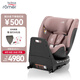 寶得適（BRITAX）寶寶兒童安全座椅0-7歲isize認(rèn)證正反360°旋轉(zhuǎn)成長(zhǎng)騎士air薄霧粉
