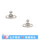VVIENNE WESTLOCK mini土星耳釘  NANO SOLITAIRE 單鉆耳飾七夕送女友送禮物 銀色
