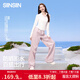 SIINSIIN降落傘褲闊腿褲女寬松防曬透氣速干運(yùn)動(dòng)束腳褲工裝休閑褲 【常規(guī)】輕盈粉 (建議161-174cm） M （100斤-120斤）