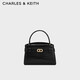 CHARLES&KEITH鱷魚紋凱莉包手提包斜挎包包女包生日禮物七夕禮物CK2-50270880-1