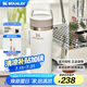 STANLEY咖啡杯保溫杯不銹鋼水杯美式外帶便攜咖啡杯迷你473毫升-霜白