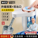 WCZ德國高端桶裝水抽水器電動壓水器礦泉水飲水機上水泵吸水自動出水 標準版白色800mA雙水泵+雙口出水