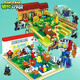男孩拼裝幻影忍者系列植物大戰僵尸機器人10歲積木玩具 守護農場(chǎng)+守護泳池【1013片2盒】 款式