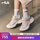 斐樂(lè)（FILA）官方女鞋老爹鞋運(yùn)動(dòng)鞋2025秋季新款鞋子厚底蘑菇休閑鞋 淡灰紫/百合白-GL 38
