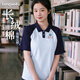 龍偉聯(lián)合純棉班服定制polo衫短袖t恤夏季深圳校服社團(tuán)體學(xué)生會(huì)文化衫訂做 天藍(lán)拼藏青 L