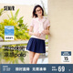 森馬（Semir）POLO衫女涼感抗菌修身襯衫2025夏刺繡休閑通勤套頭衫109325115001