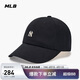MLB帽子男女情侶同款張凌赫明星同款軟頂棒球帽3ACPB045N-50BKS-F