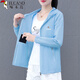啄木鳥(niǎo)冰絲防曬衣女夏季連帽透氣防紫外線(xiàn)外套女士戶(hù)外防曬服 藍色 2XL