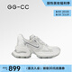 GG-CC【明星同款】月落星河銀色厚底老爹鞋女2023秋季新款G23X4317 銀漸白 36