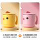 高麗寶貝（Goryeo Baby）兒童水杯不銹鋼防摔學(xué)飲杯帶蓋直飲杯牛奶杯嬰兒喝水杯家用2歲 黃雞水杯+粉雞水杯 560ml