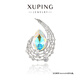 XUPING旭平首飾仿水晶胸針飾品送女士禮物 1號色 一個(gè)