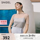 SNIDEL春夏透視波點短袖上衣吊帶背心兩件套SWCT242127 灰色 均碼 （F）