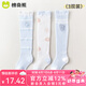 棉奇熊嬰兒長筒襪夏季薄款純棉襪新生嬰兒0-3月寶寶3雙裝網(wǎng)眼春夏防蚊襪 8128-藍(lán)色【防蚊襪透氣薄款】 3雙 1-3歲 -m碼 腳長12-14cm