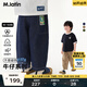 馬·拉?。∕.Latin）【牛仔神褲】馬拉丁童裝褲子25夏新款趣味螞蟻印花牛仔褲 牛仔藍(lán) 90