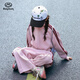 半度閑女童秋裝運動(dòng)套裝中大童2025新款兒童春秋款休閑兩件套 粉色  130