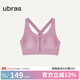 ubras涼感中高強(qiáng)前拉鏈防震運(yùn)動(dòng)內(nèi)衣女夏季無鋼圈文胸內(nèi)衣緩震胸罩 【透氣款】日落粉 XL 85A/85B/85C