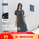森馬（Semir）[商場同款]連衣裙女小心機扭結(jié)顯瘦2025夏開叉T恤裙101325114009