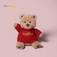 MCHUGS可定制刺繡喜悅萊佛士小熊玩偶毛絨玩具娃娃生日禮物 定制/喜悅萊佛士熊 25CM