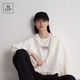 Marc O'Polo/MOP  【明星同款】25秋季新款時(shí)尚設計感白色寬松連帽夾克外套女 白色100 XS