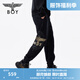 BOY LONDON25新款春夏情侶款休閑褲老鷹logo印花針織長褲N15007 黑色 M