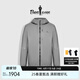 比音勒芬（Biemlfdlkk）【丁禹兮同款】春秋款男士工裝風(fēng)飾袋運(yùn)動(dòng)休閑連帽夾克防水外套 09灰色 L