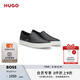 HUGO雨果【七夕節(jié)禮物】男士2025夏季新款徽標(biāo)鞋面懶人鞋 001-黑色 42