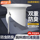 廁所防臭堵臭器蹲坑式防堵塞衛(wèi)生間家用蹲便器便池蓋板防返臭神器 蹲便防臭器【加厚彈簧款】1個(gè)裝