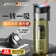 XKJ德國(guó)品牌茶杯茶水分離磁彈泡茶杯磁吸大容量運(yùn)動(dòng)便攜男生水杯子 黑色 550ml