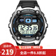 卡西歐（CASIO） 卡西歐(CASIO)運動手表 學生男表 戶外防水男表數(shù)顯表 黑盤橡膠帶AE-2000W-1A