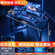 幻繪（HUANHUI）飛機(jī)電競(jìng)桌臺(tái)式電腦桌椅套裝家用臥室直播游戲桌子工作臺(tái)機(jī)箱一體 雙側(cè)置物架碳纖維140+懸浮主機(jī)架（可裝機(jī)械臂） 桌子 送貨上門(mén)