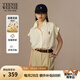 Teenie Weenie【亞麻】小熊女裝襯衫2025夏季新款簡(jiǎn)約休閑無(wú)袖襯衣 象牙白 S