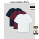 ABERCROMBIE & FITCH女裝25夏季新款美式復(fù)古經(jīng)典小麋鹿V領(lǐng)短袖3件裝T恤KI139-5706 白色(套裝多色) XXS (160/80A)